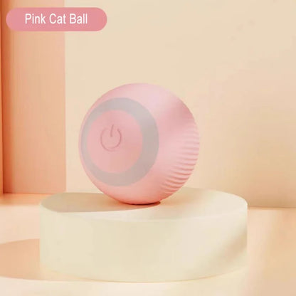 Electric Cat Ball Toys Automatic Rolling Smart Cat Toys Interactive for Cats Training Selfmoving Kitten Toys for Indoor Playing