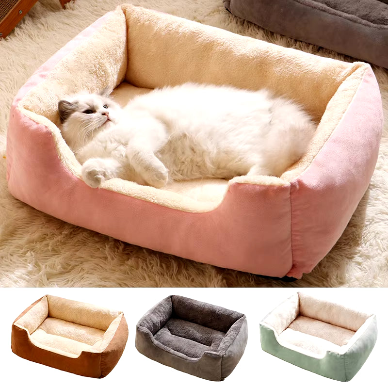 Dog Beds Bed for Cats Dog All Houses Supplies Things Accessory Habitats Basket House Beds Pet Products Cushion Goods Accessories